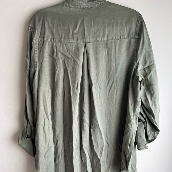 Army green button down shirt - Picture 4 of 4